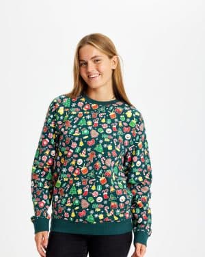 Årets julesweater: Julesweatshirt - dame / kvinder. Ugly Christmas Sweater lavet i Danmark