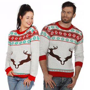 Gevir Julesweater Hvid