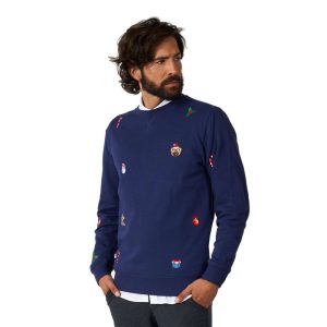 OpposuitsÂ® X-Mas Icons Julesweater Marineblå