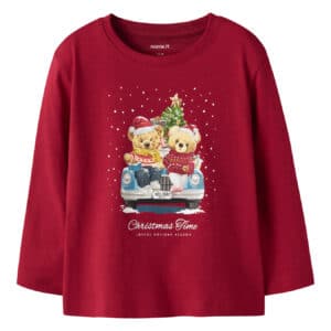 NAME IT Bluse Vosmas Jester Red Xmas Bunny