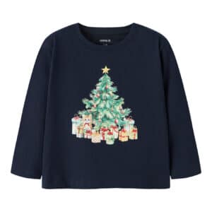 NAME IT Bluse Vosmas Navy Blazer Xmas Tree Cat